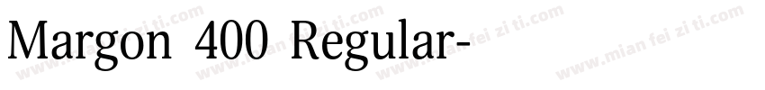 Margon 400 Regular字体转换